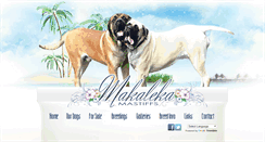 Desktop Screenshot of makalekamastiffs.com