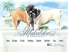 Tablet Screenshot of makalekamastiffs.com